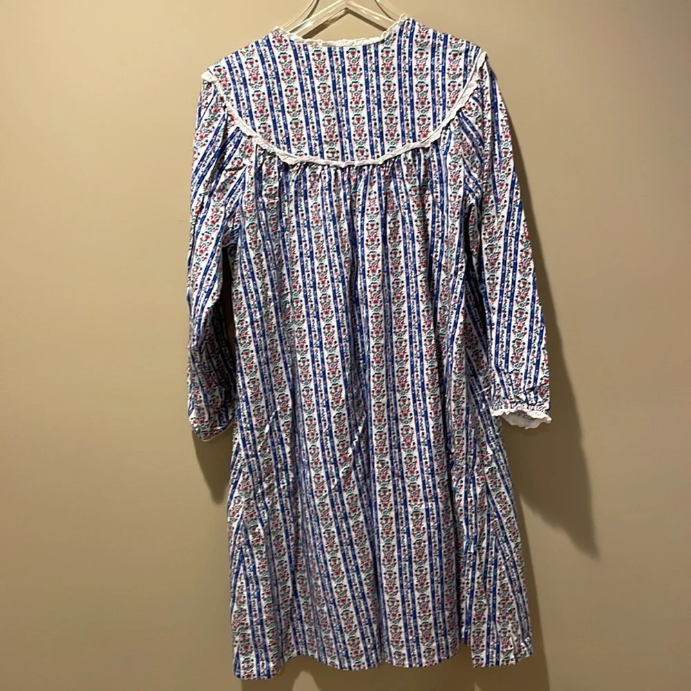 Lanz of Salzburg Flannel Floral Nightgown